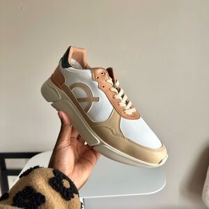 Stylish Beige and White Sneakers